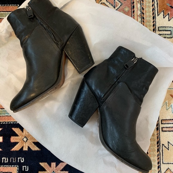 Rag & Bone Kendall Leather Ankle Boots (38.5/8.5) - Picture 3 of 7